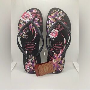 Havaianas Women's Slim Organic Flip Flop Size 7/8 new with tag